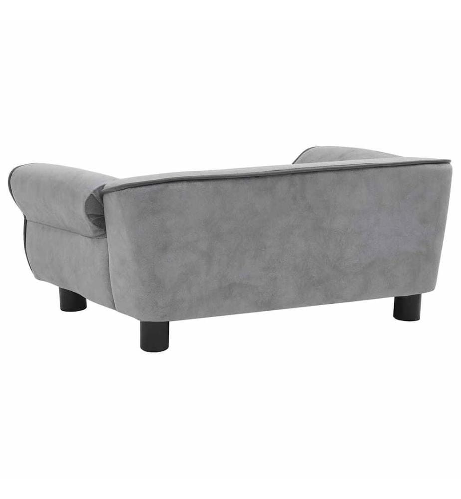 Hundesofa Grau 72x45x30 cm Plüsch