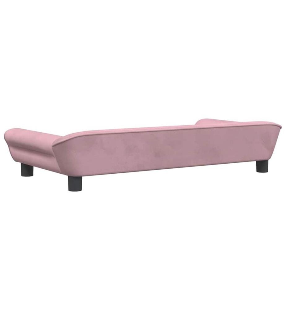 Hundebett Rosa 100x50x21 cm Samt