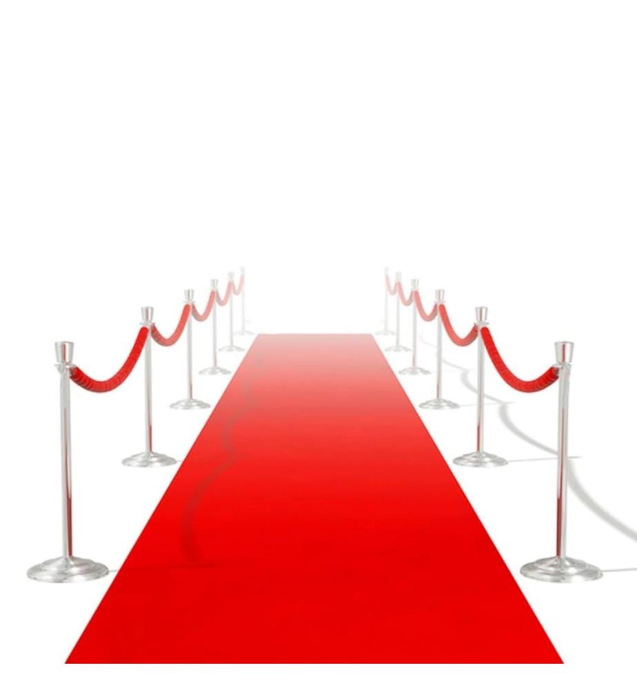 Roter Teppich 1 x 10 m Extra Schwer 400 g/m²