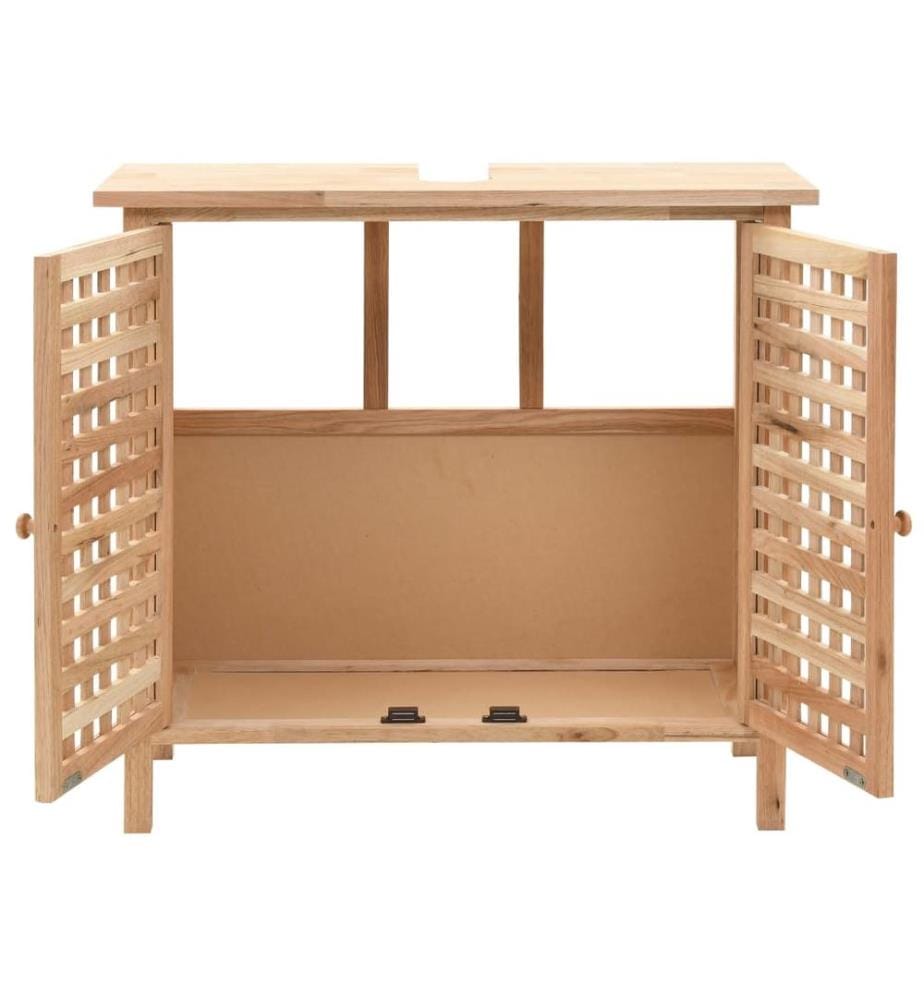 Armoire pour lavabo Bois de noyer massif 66x29x61 cm