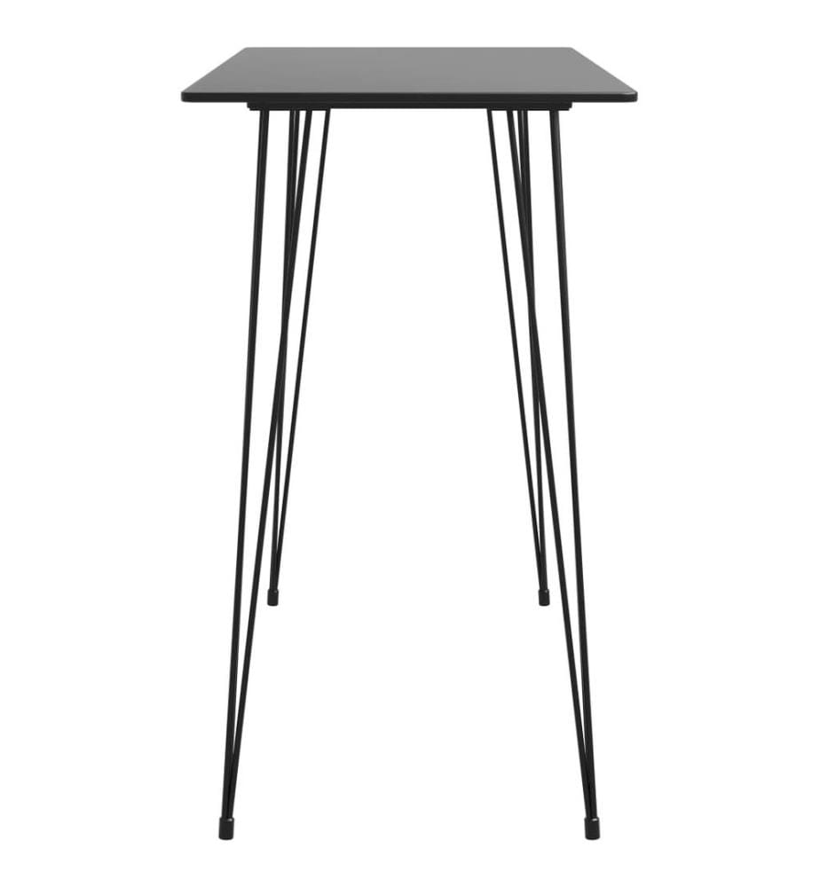 Table de bar Noir 120x60x105 cm