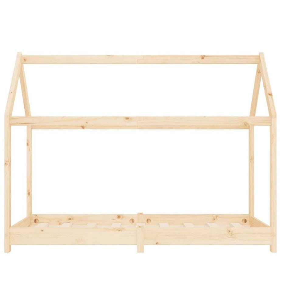 Kinder-Bettgestell Massivholz Kiefer 70 x 140 cm