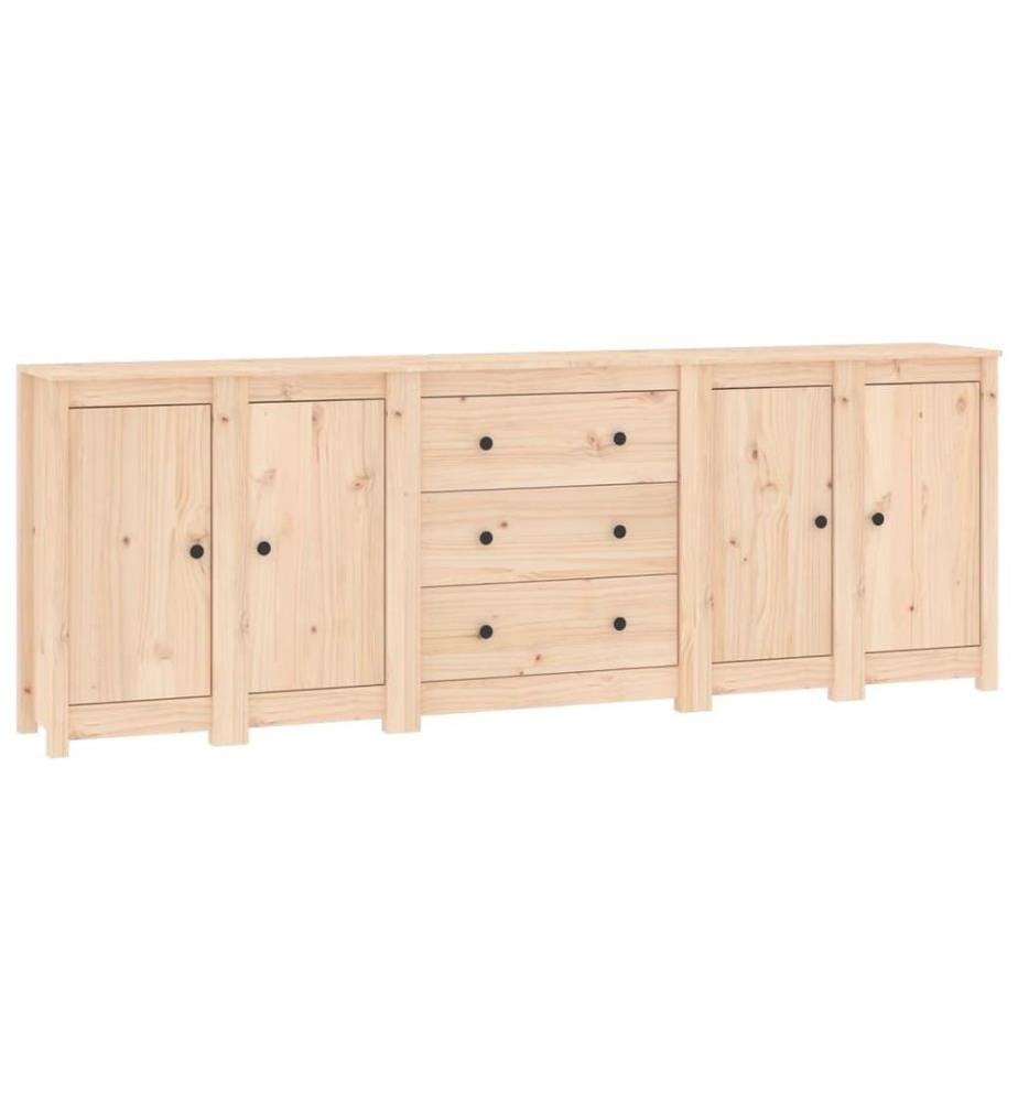 Sideboard 230x35x80 cm Massivholz Kiefer