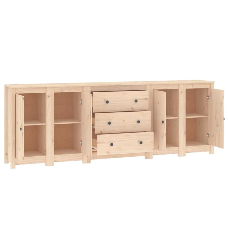 Sideboard 230x35x80 cm Massivholz Kiefer