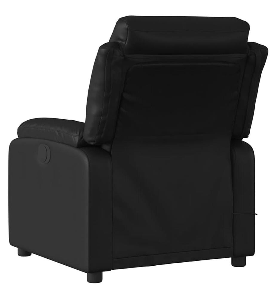 Massagesessel Elektrisch Schwarz Kunstleder