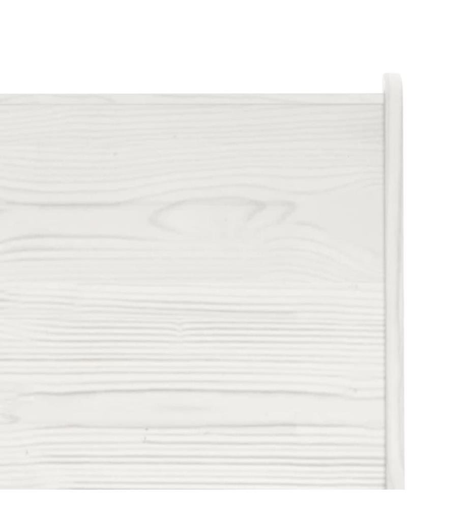 Banc d'angle REINE 151 cm blanc bois de pin solide