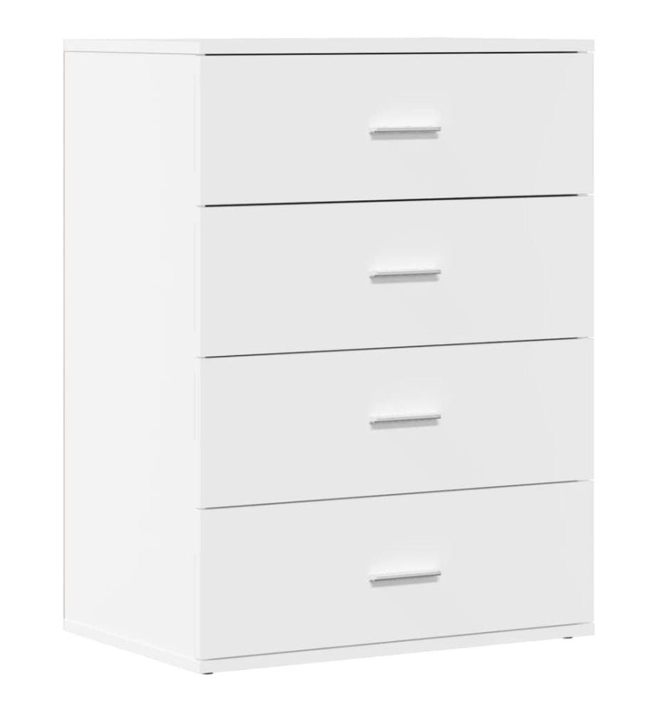 Buffets 2 pcs blanc 60x39x80 cm bois d'ingénierie