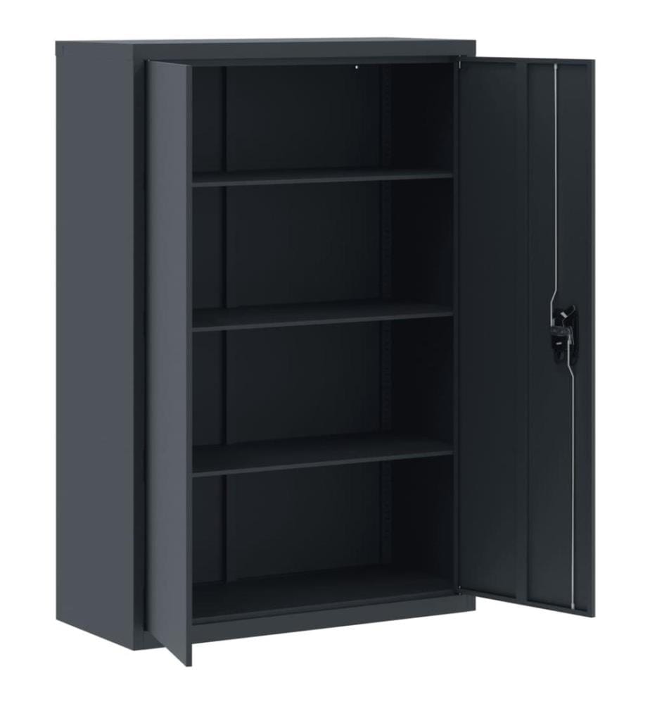 Aktenschrank Anthrazit 90x40x140 cm Stahl