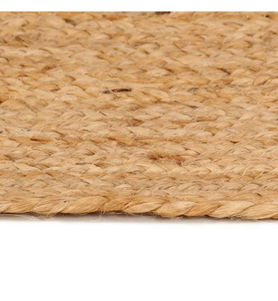 Teppich Jute Geflochten 180 cm Rund