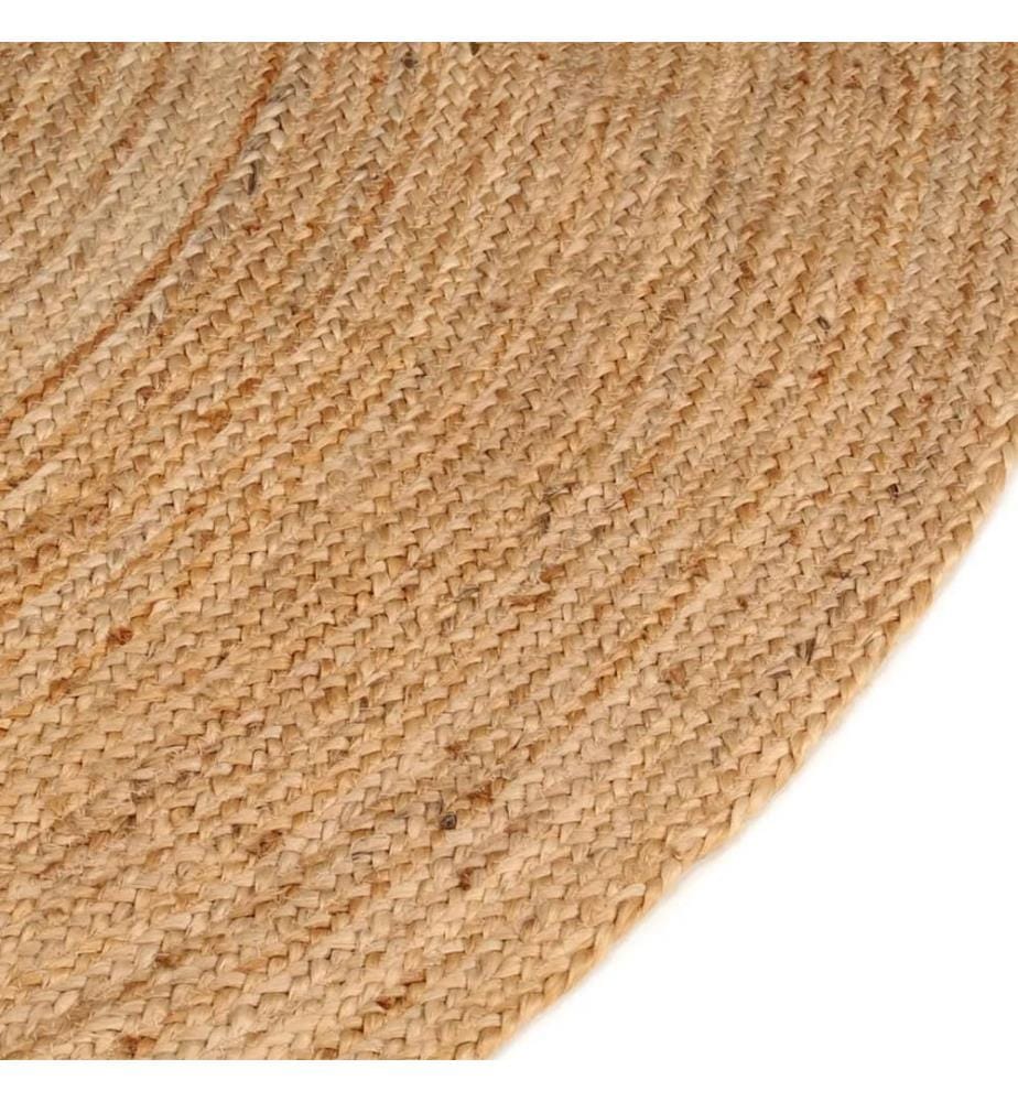 Teppich Jute Geflochten 180 cm Rund