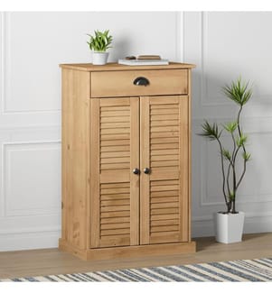 Schuhschrank VIGO 60x35x96 cm Massivholz Kiefer