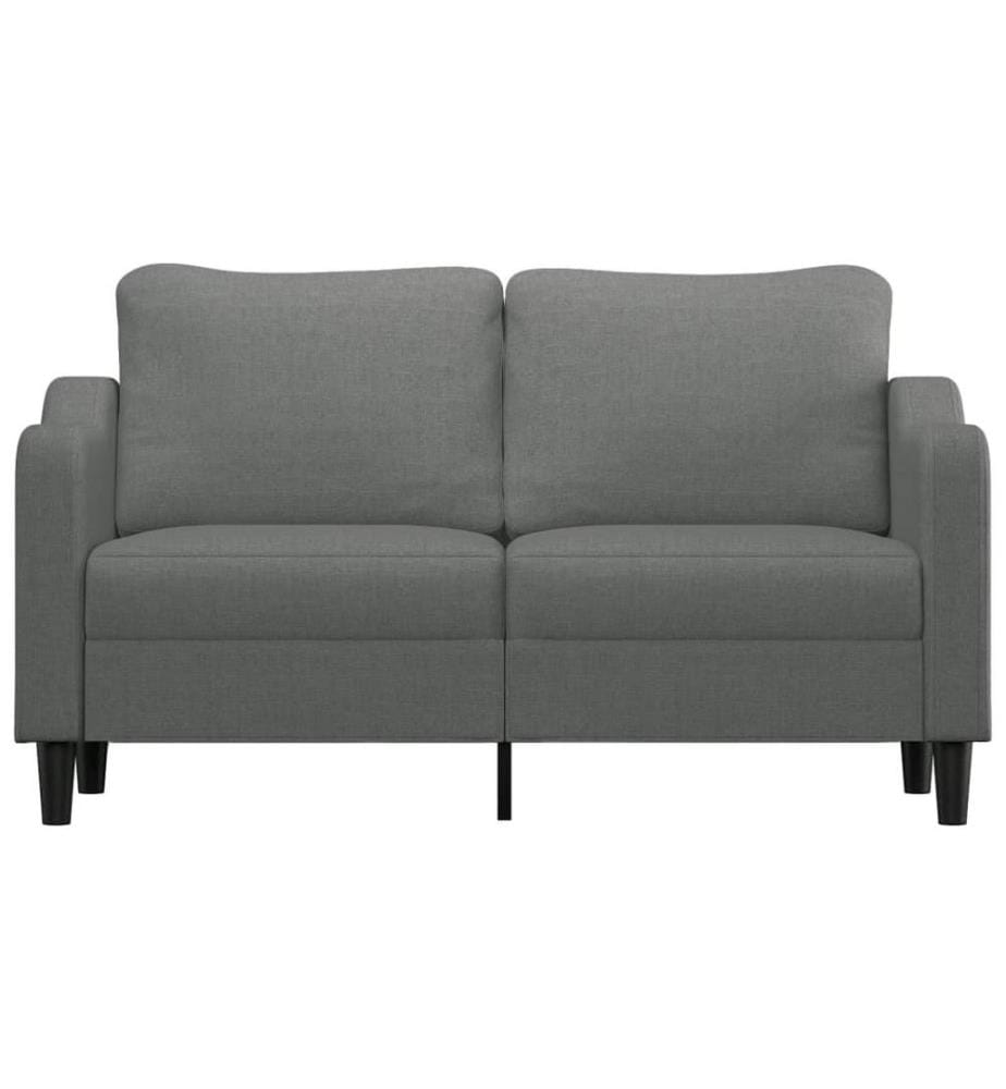 2-Sitzer-Sofa Dunkelgrau 140 cm Stoff
