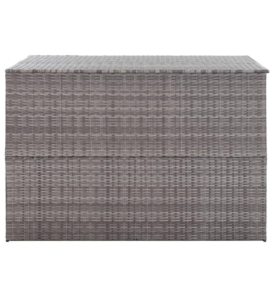 Garden-Auflagenbox Grau 150x100x100 cm Poly Rattan