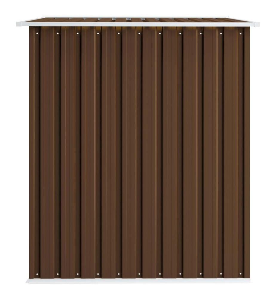 Geräteschuppen Braun 257x205x178 cm Stahl