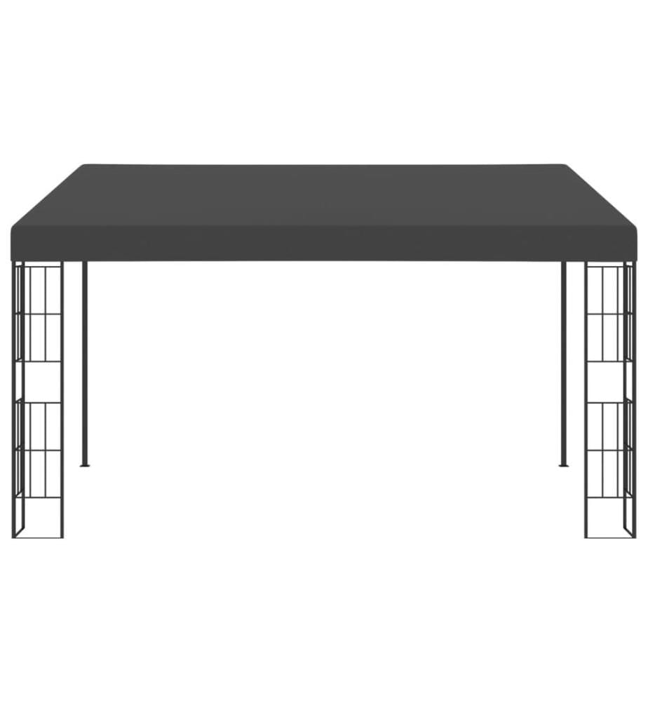 Wand-Pavillon 3x4 m Anthrazit Stoff