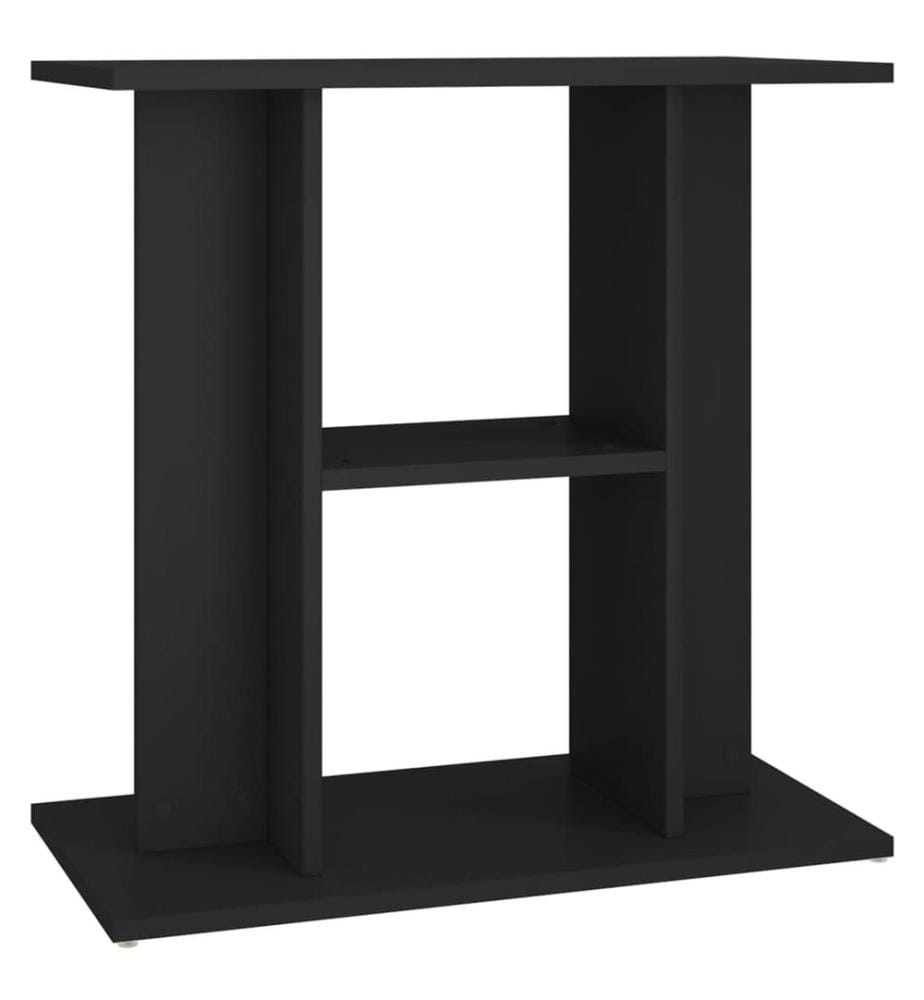 Support pour aquarium noir 60x30x60 cm bois d'ingénierie