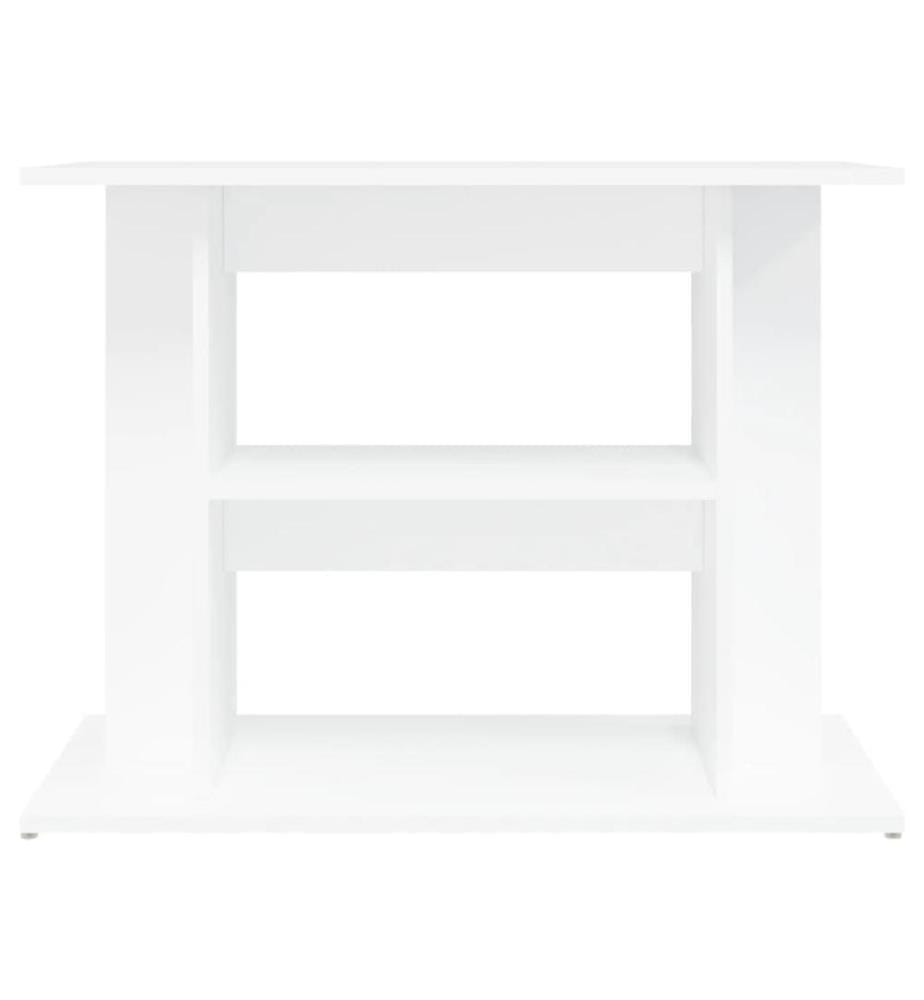 Support pour aquarium blanc 80x35x60 cm bois d'ingénierie
