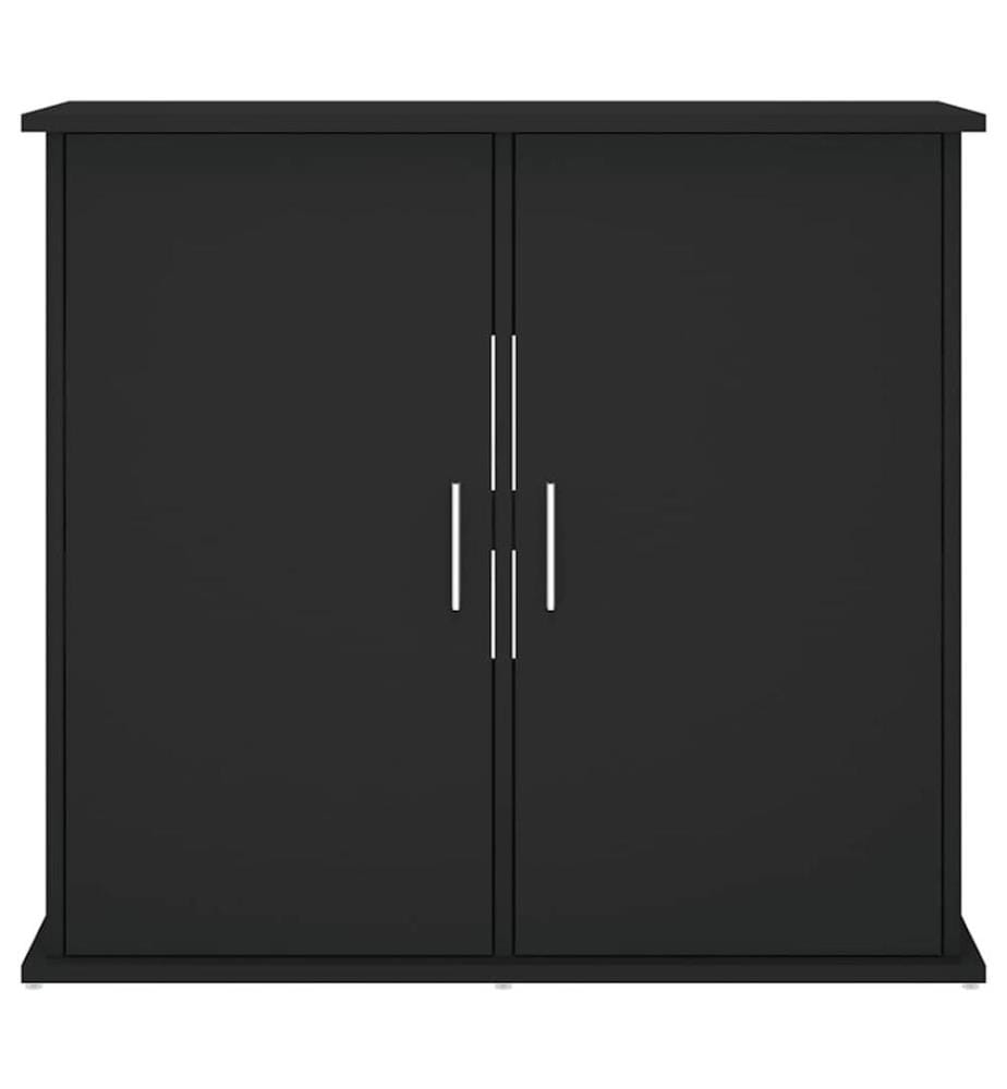 Support pour aquarium noir 81x36x73 cm bois d'ingénierie