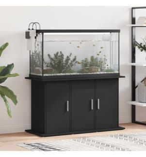 Support pour aquarium noir 101x41x58 cm bois d'ingénierie
