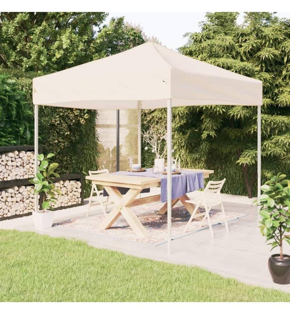 Tente de réception pliable Crème 2x2 m