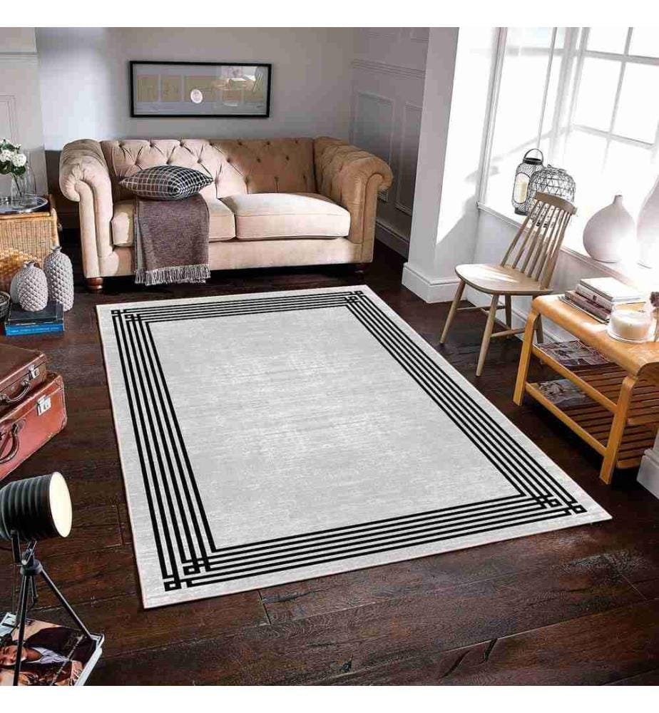 Tapis, gris, 70% coton - 30% chenille, 180 x 280 cm