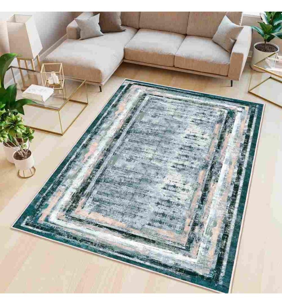 Tappeto, Verde, 70% cotone - 30% ciniglia, 120 x 180 cm