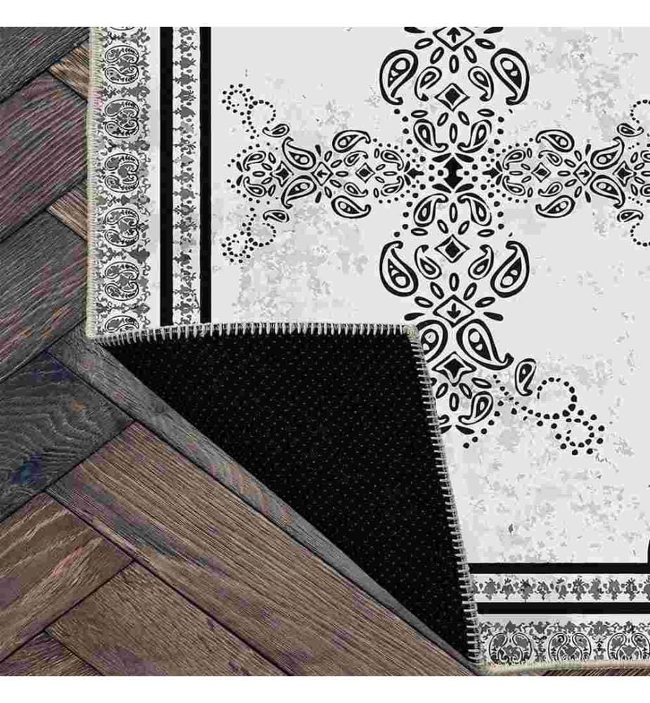 Tappeto, Bianco, 70% Cotone - 30% Ciniglia, 80 x 300 cm