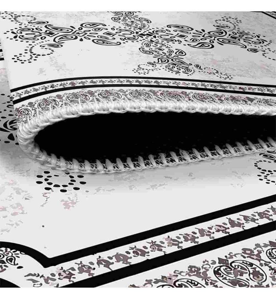 Tappeto, Bianco, 70% Cotone - 30% Ciniglia, 100 x 300 cm