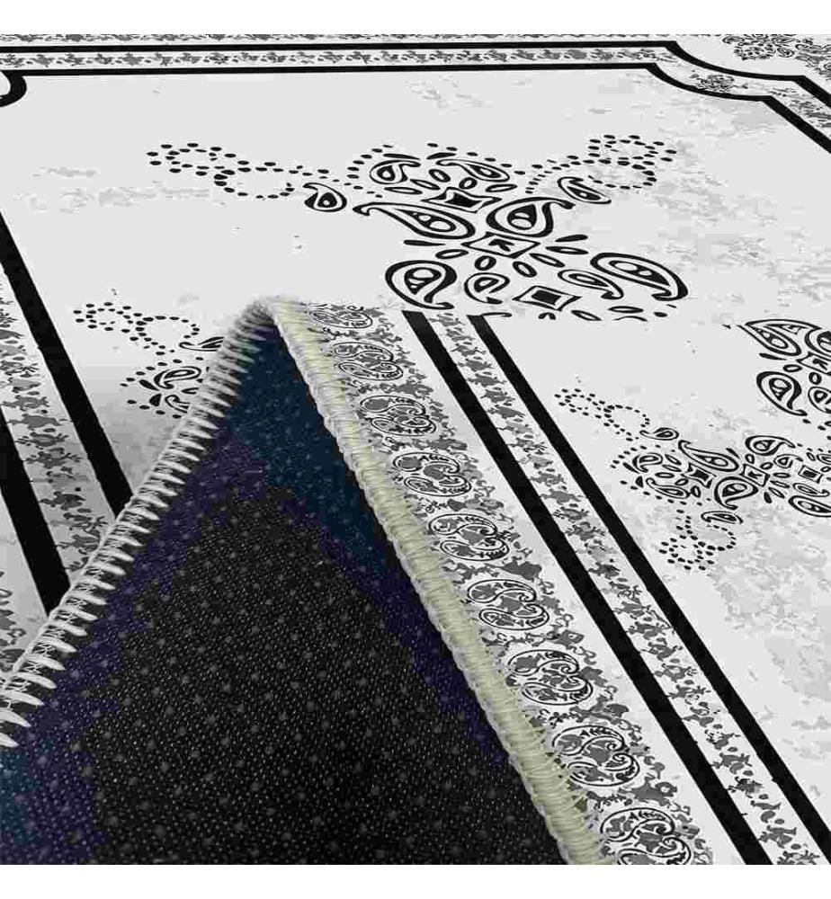 Tappeto, Bianco, 70% cotone - 30% ciniglia, 160 x 230 cm