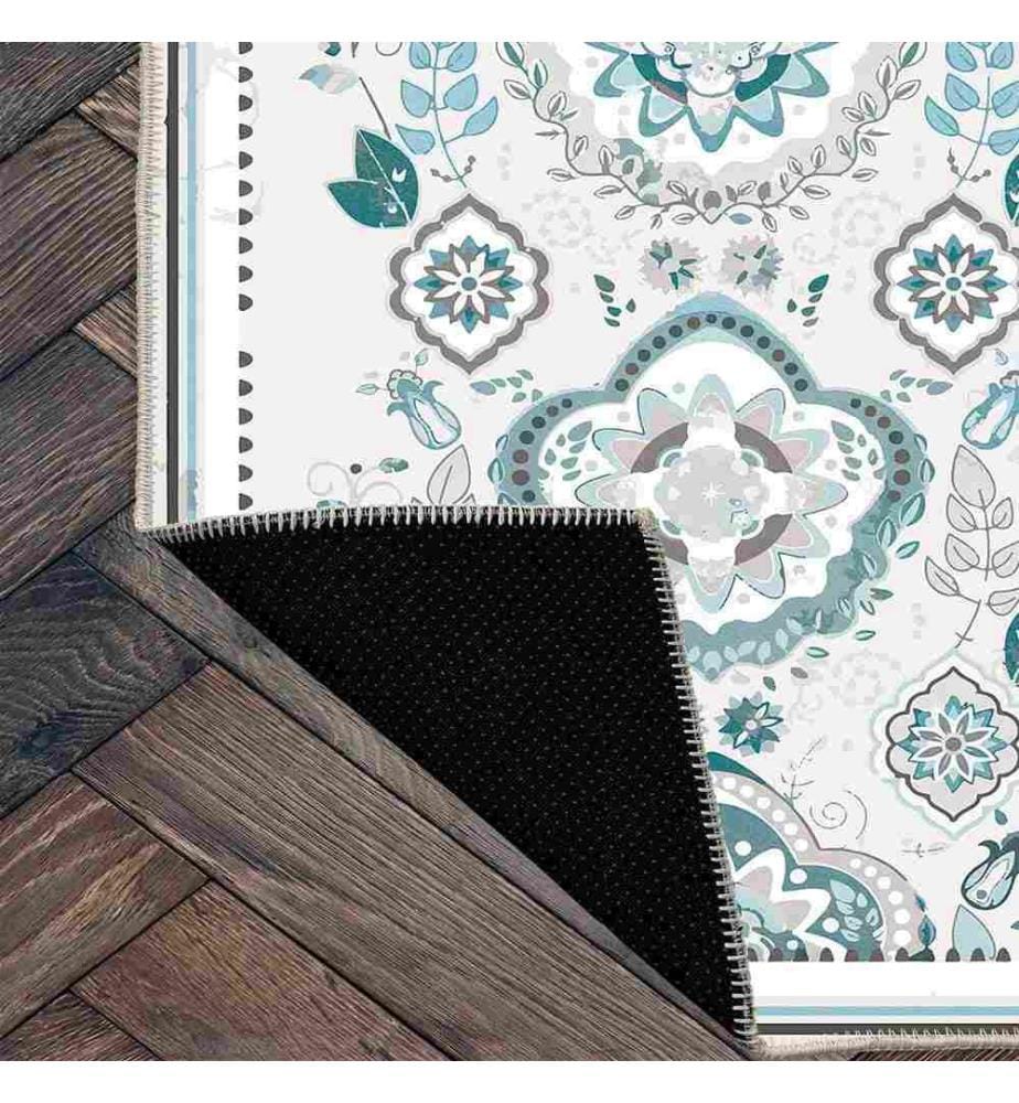 Tappeto, Verde, 70% cotone - 30% ciniglia, 60 x 100 cm