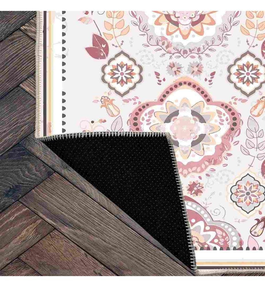 Tappeto, rosa, 70% cotone - 30% ciniglia, 180 x 280 cm