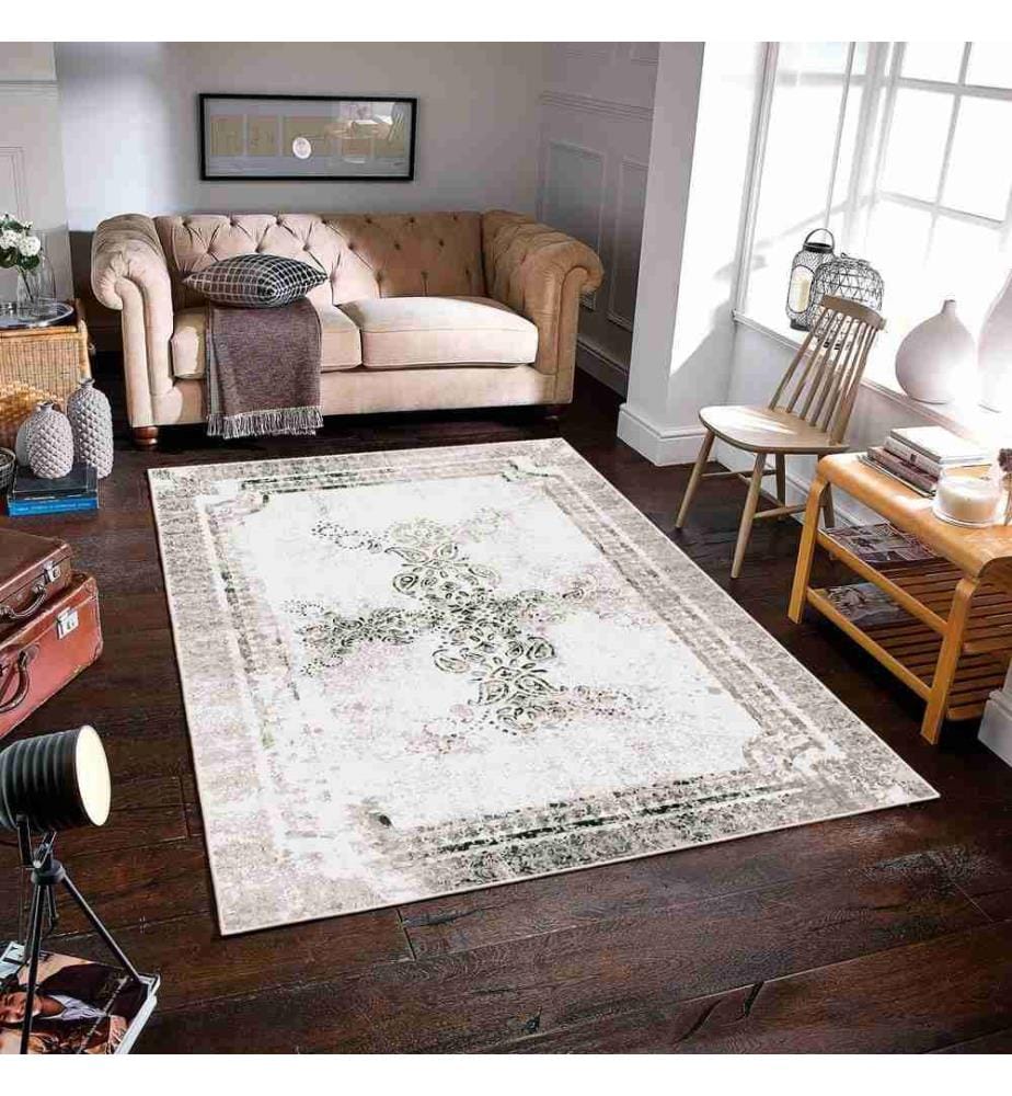 Tappeto, Bianco, 70% Cotone - 30% Ciniglia, 80 x 200 cm