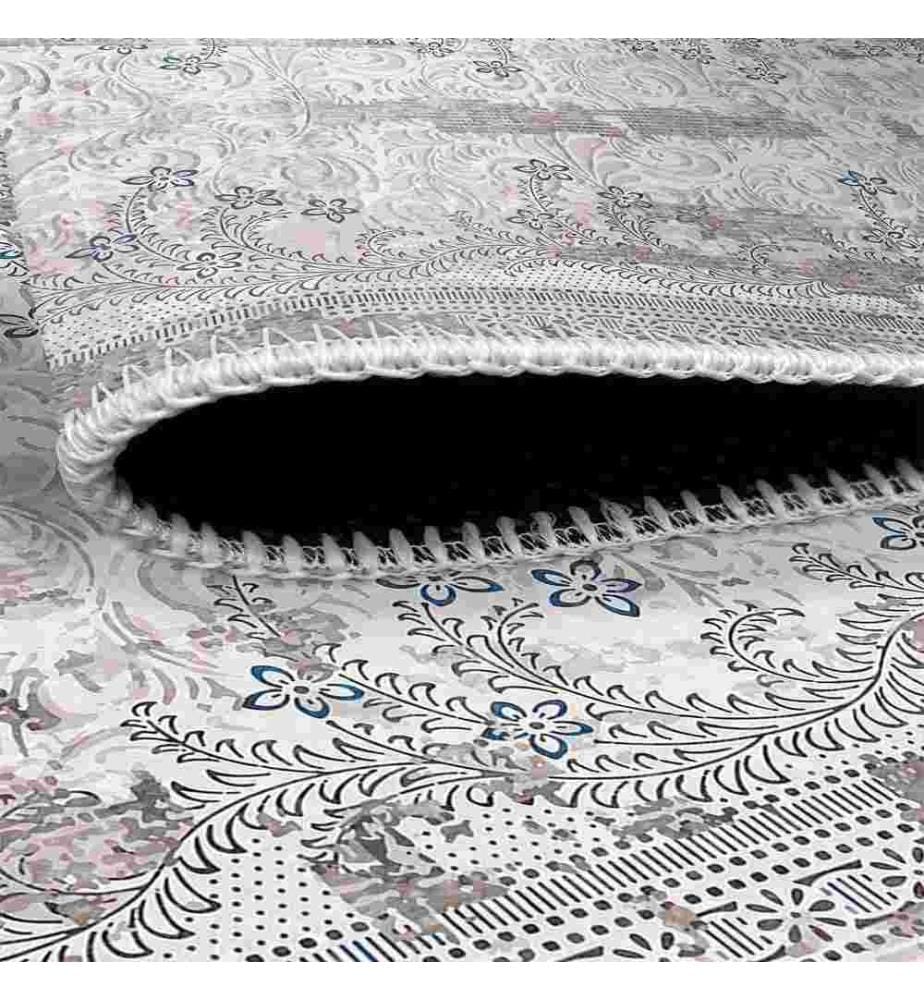 Tappeto, Grigio, 70% Cotone - 30% Ciniglia, 80 x 120 cm