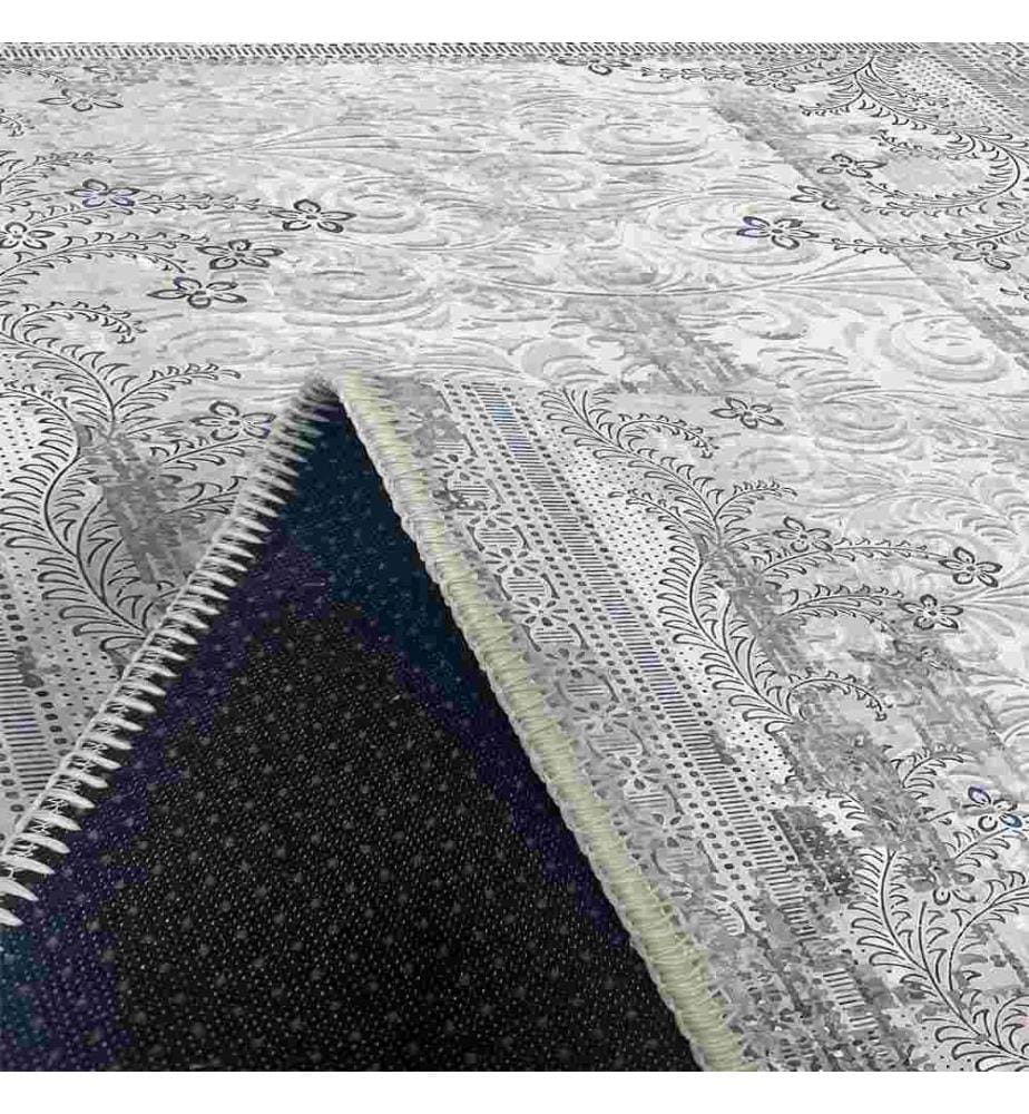 Tappeto, Grigio, 70% Cotone - 30% Ciniglia, 100 x 300 cm