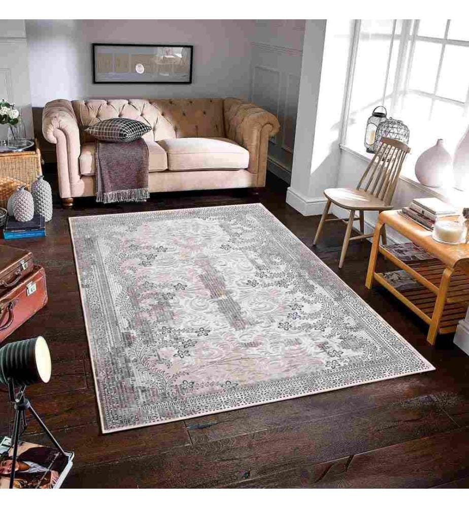 Tappeto, Grigio, 70% Cotone - 30% Ciniglia, 180 x 280 cm