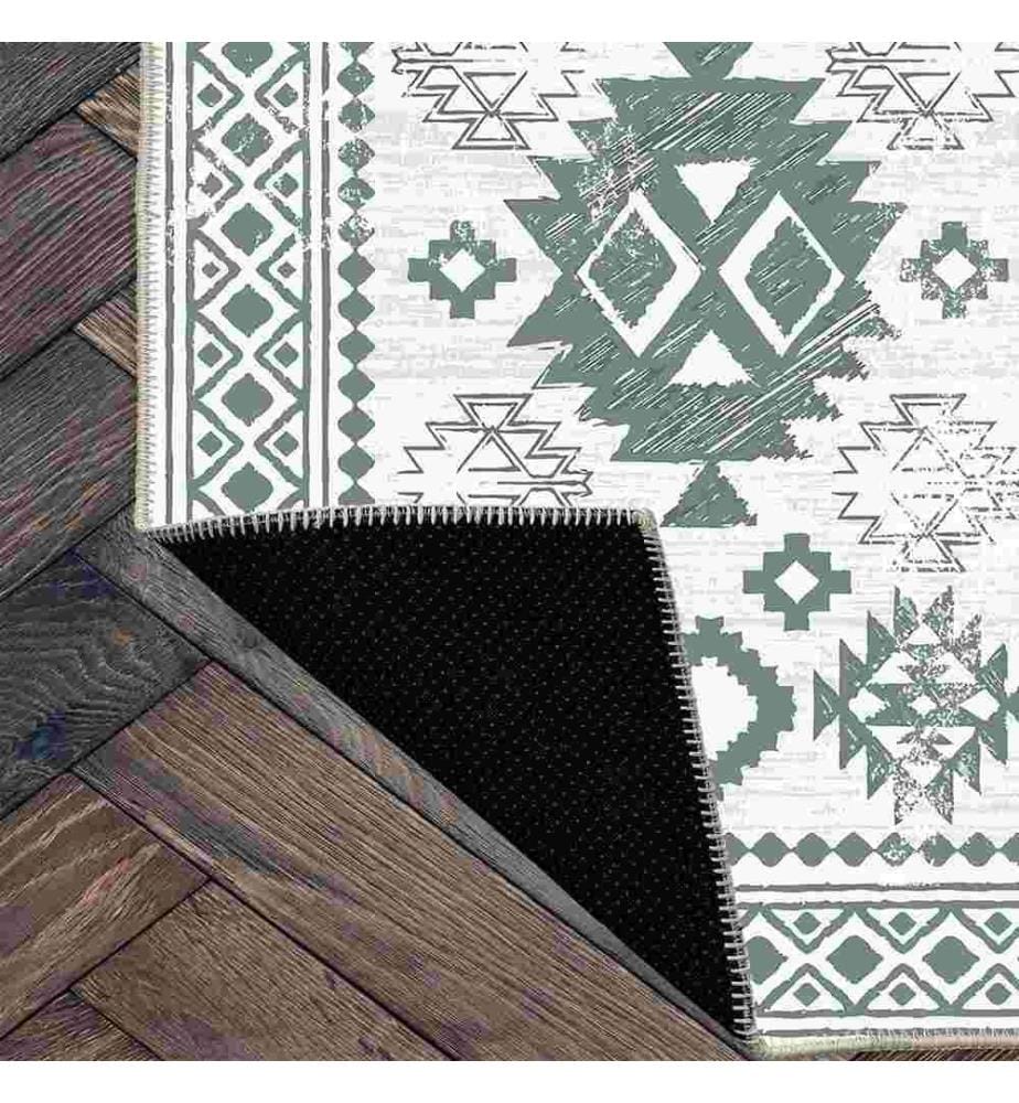 Tappeto, Verde, 70% Cotone - 30% Ciniglia, 80 x 150 cm