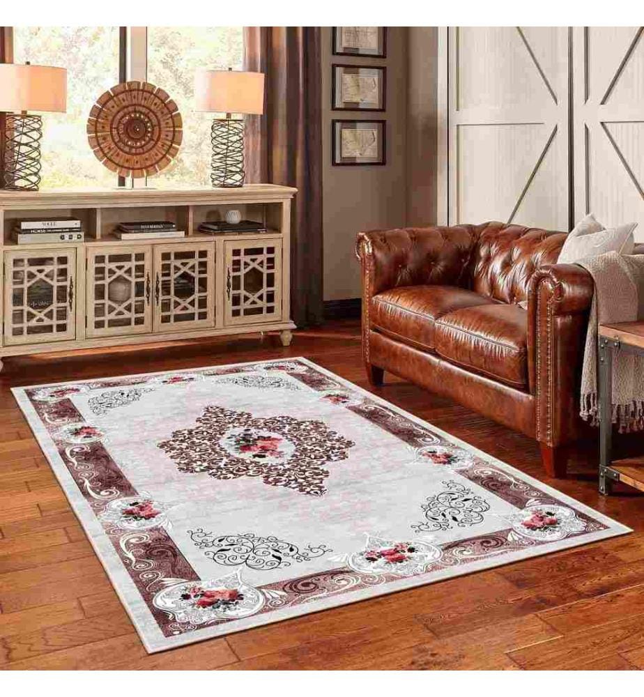 Tappeto, Rosa, 70% cotone - 30% ciniglia, 80 x 200 cm
