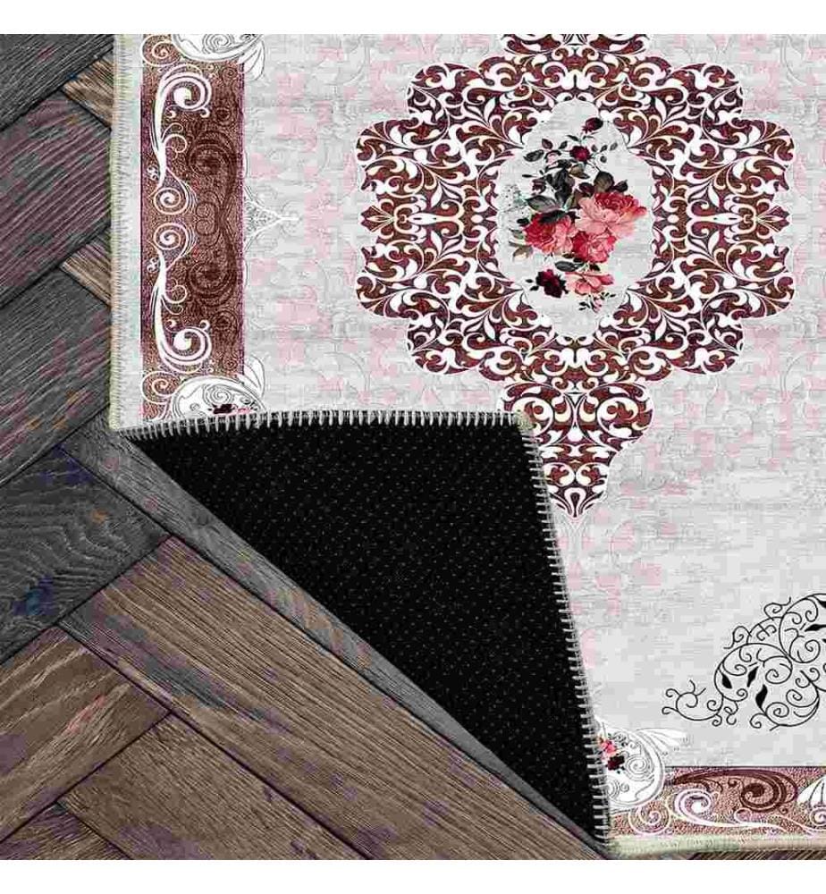 Tappeto, Rosa, 70% cotone - 30% ciniglia, 100 x 200 cm