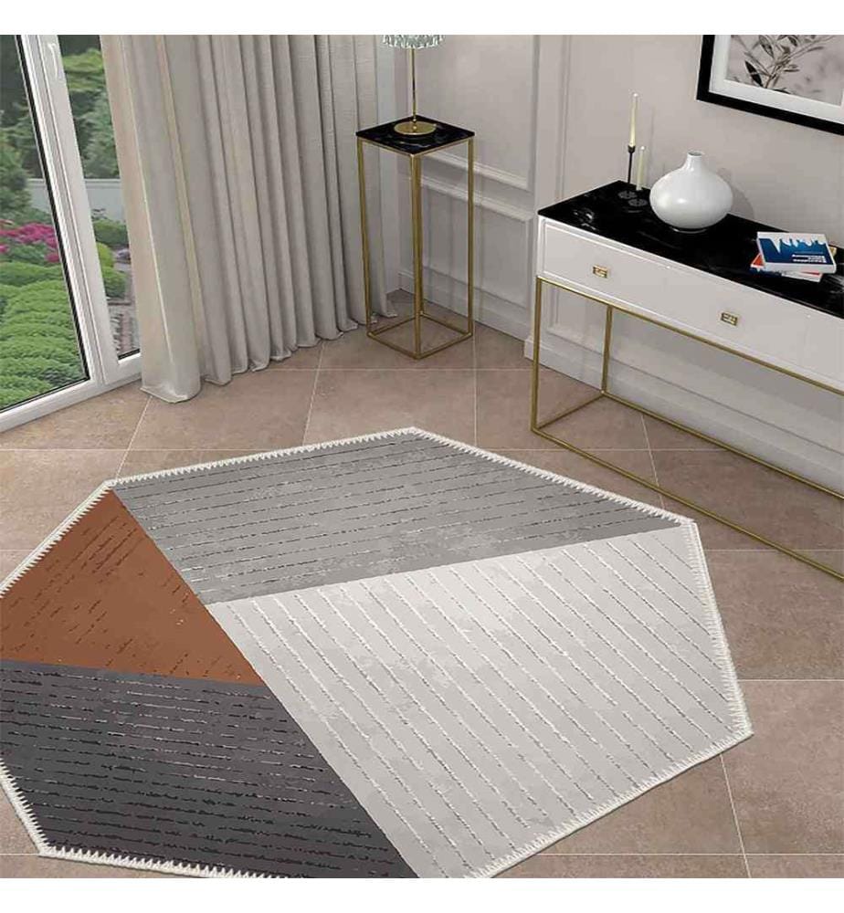 Tappeto, Grigio, 70% Cotone - 30% Ciniglia, 150 x 150 cm