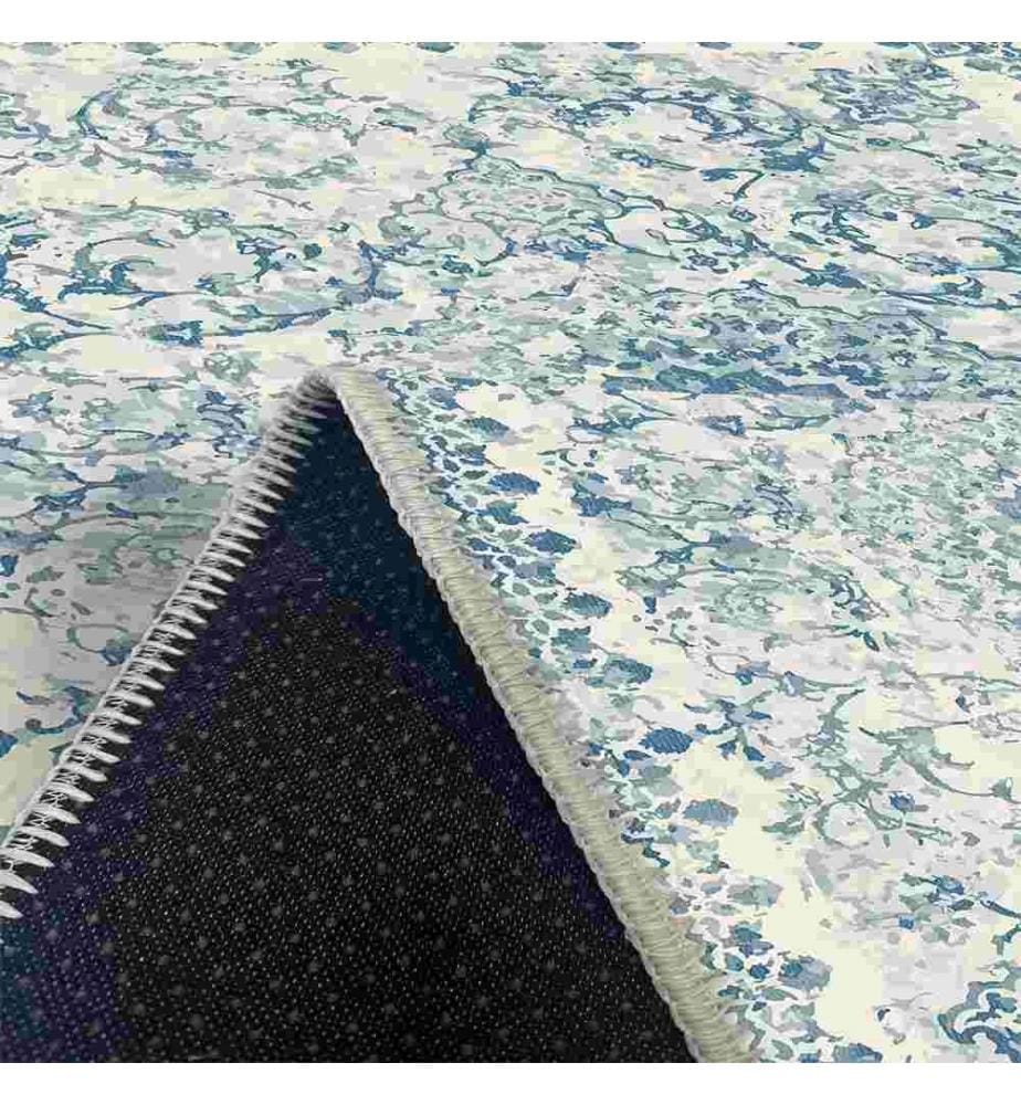 Tappeto, Blu, 70% cotone - 30% ciniglia, 80 x 300 cm