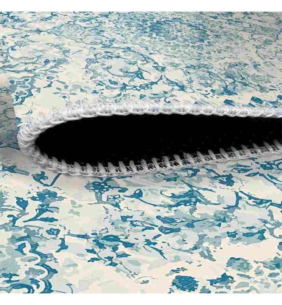 Tappeto, Blu, 70% cotone - 30% ciniglia, 160 x 250 cm