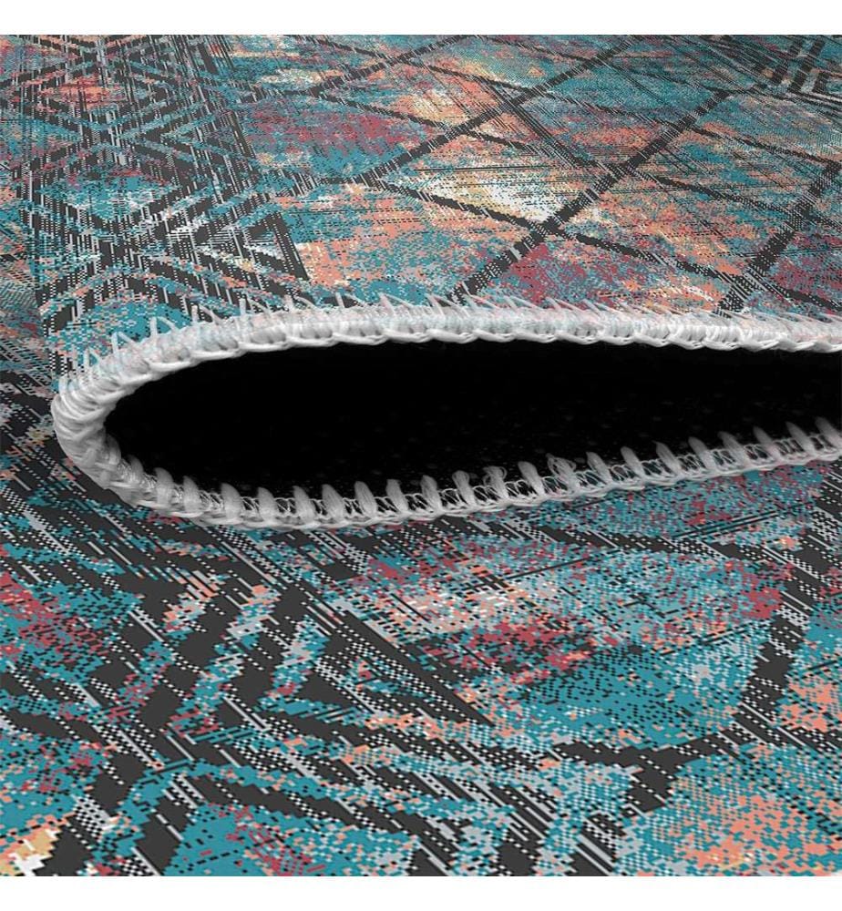 Tappeto, Blu, 70% cotone - 30% ciniglia, 160 x 230 cm