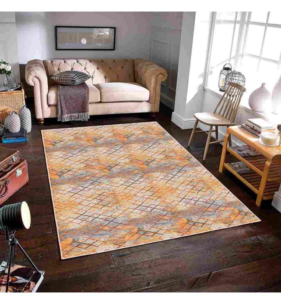Tappeto, Arancione, 70% cotone - 30% ciniglia, 60 x 100 cm
