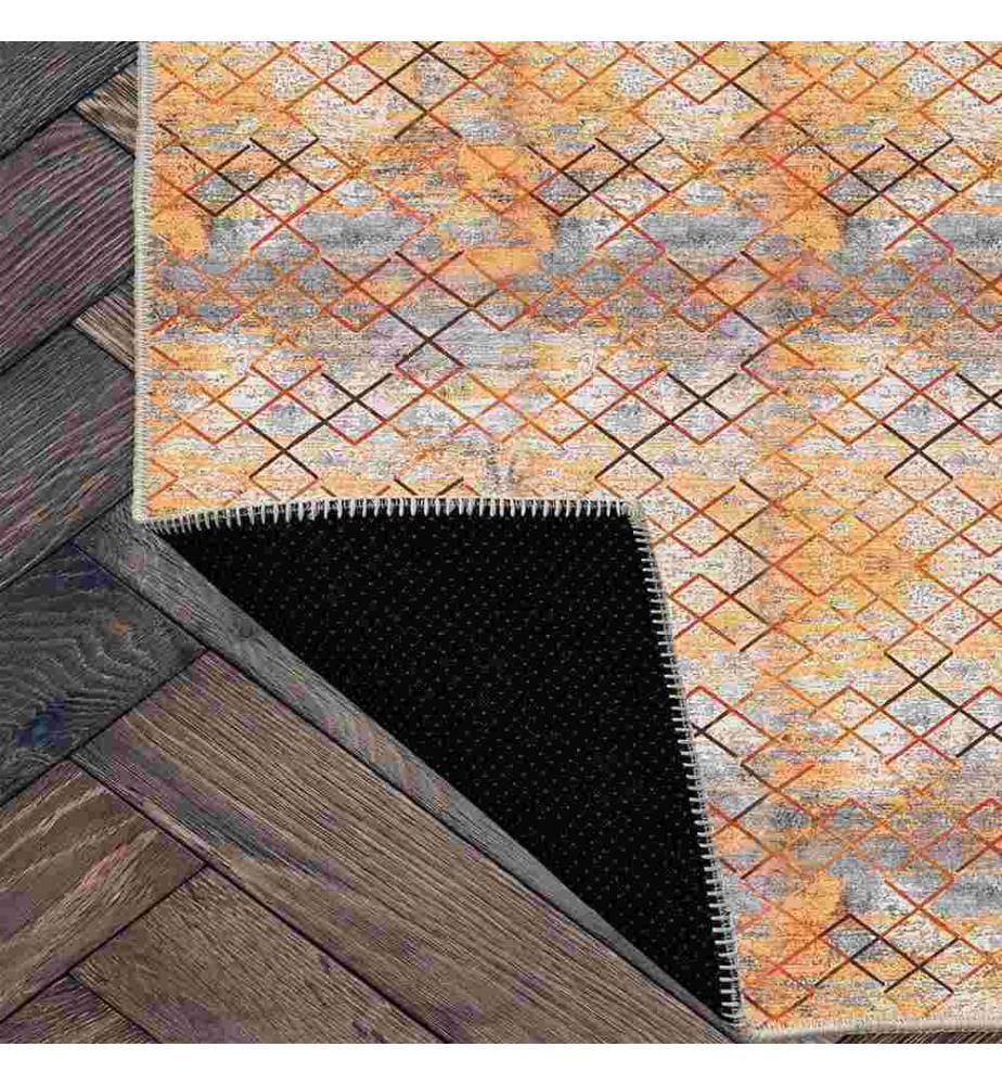 Tappeto, Arancione, 70% cotone - 30% ciniglia, 100 x 300 cm
