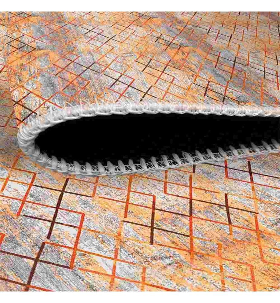 Tappeto, Arancione, 70% cotone - 30% ciniglia, 100 x 300 cm