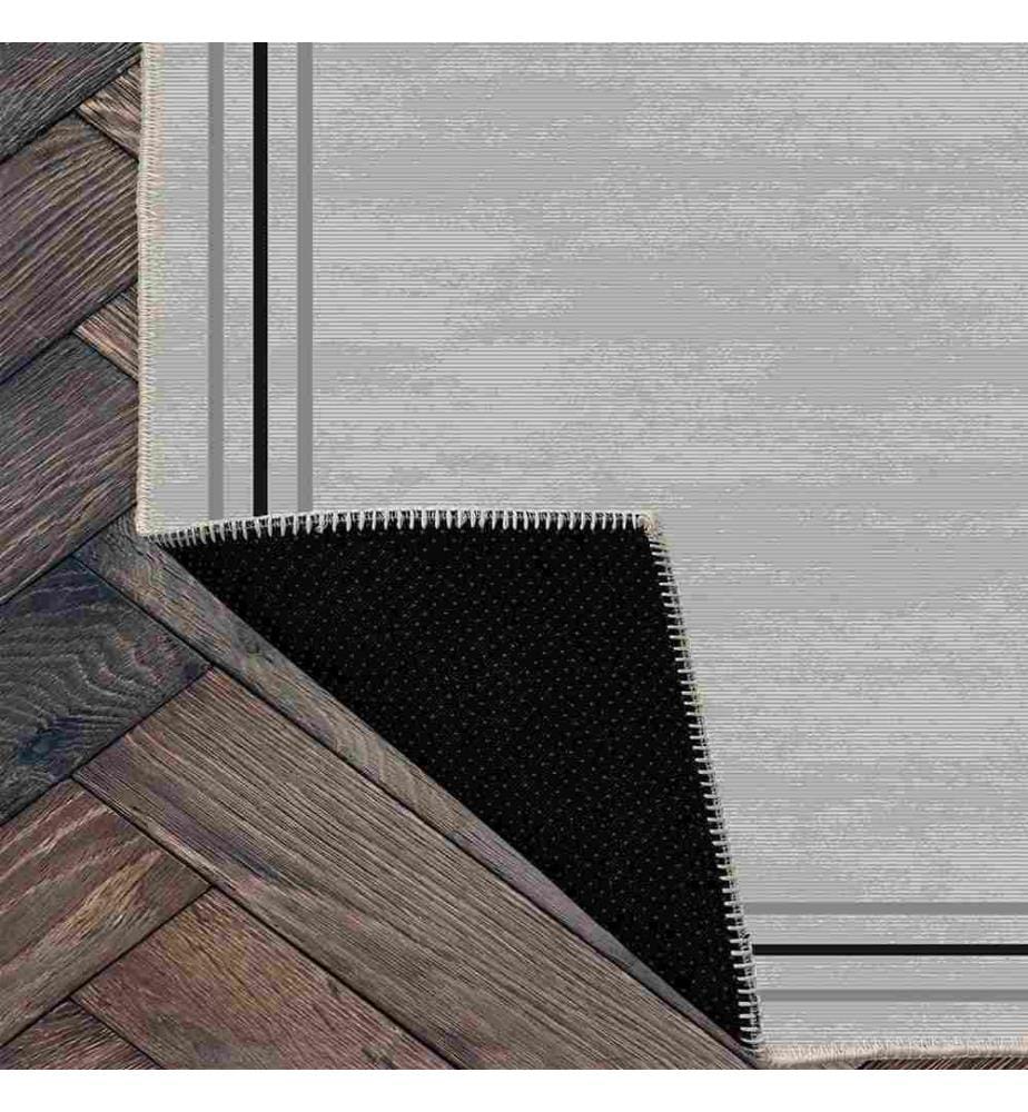 Tappeto, Grigio, 70% Cotone - 30% Ciniglia, 80 x 120 cm