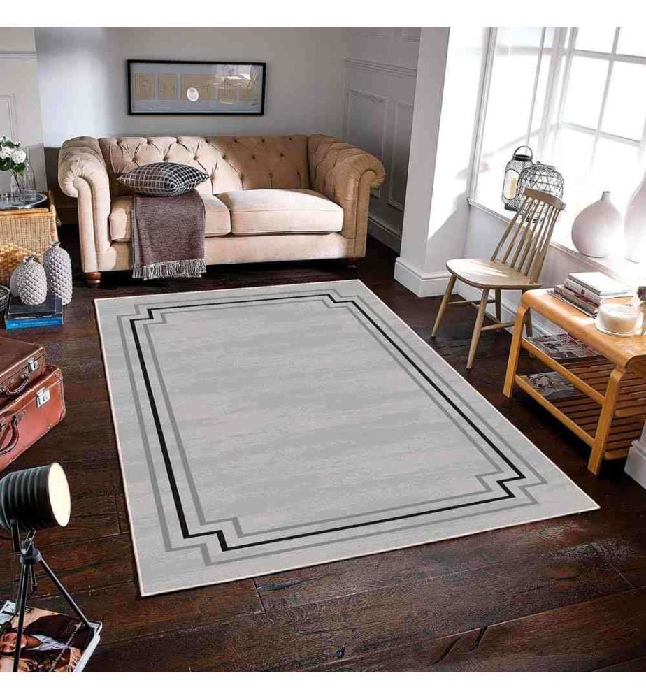 Tappeto, Grigio, 70% Cotone - 30% Ciniglia, 80 x 300 cm