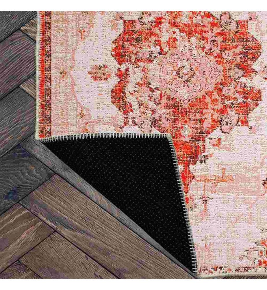 Tappeto, Arancione, 70% cotone - 30% ciniglia, 100 x 200 cm
