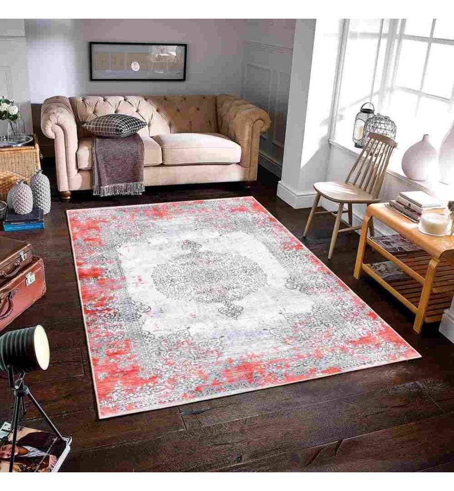 Tappeto, Grigio, 70% Cotone - 30% Ciniglia, 60 x 100 cm