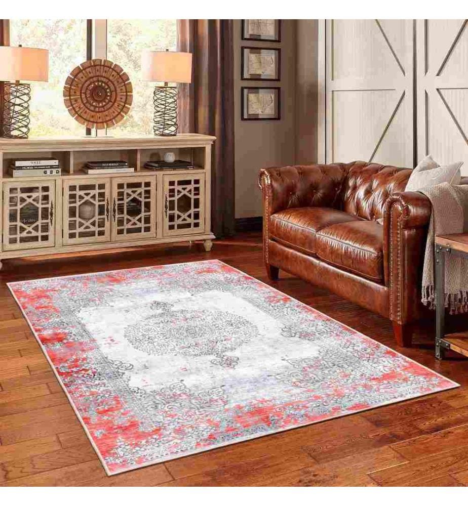 Tappeto, Grigio, 70% cotone - 30% ciniglia, 160 x 230 cm